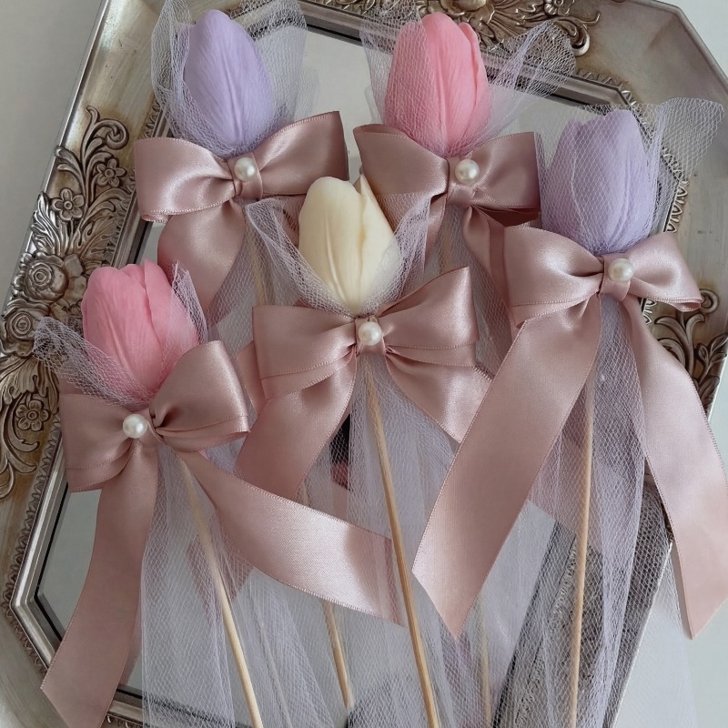 5pcs Tulip Scented Candle on B - Home Fragrance Gift 评论和价格