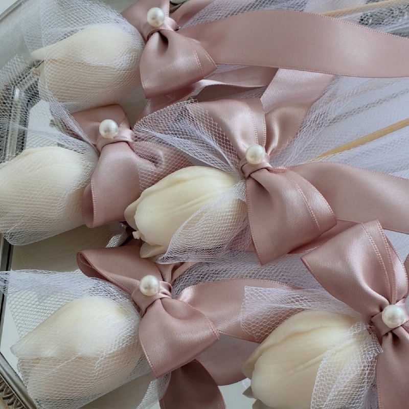 5pcs Tulip Scented Candle on B - Home Fragrance Gift 评论和价格