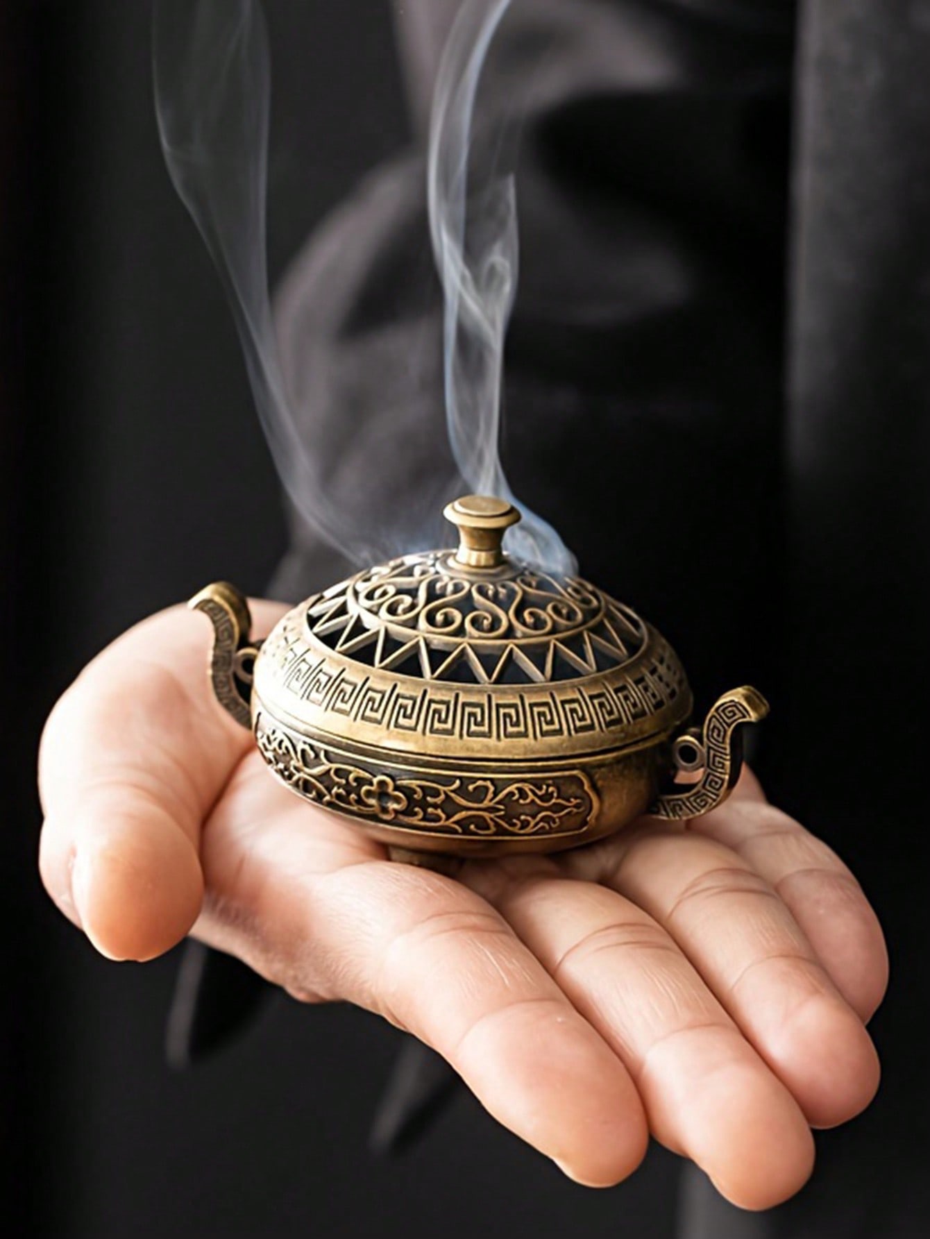 Nepal Style Brass Incense Burn - Home Fragrance Gift 评论和价格