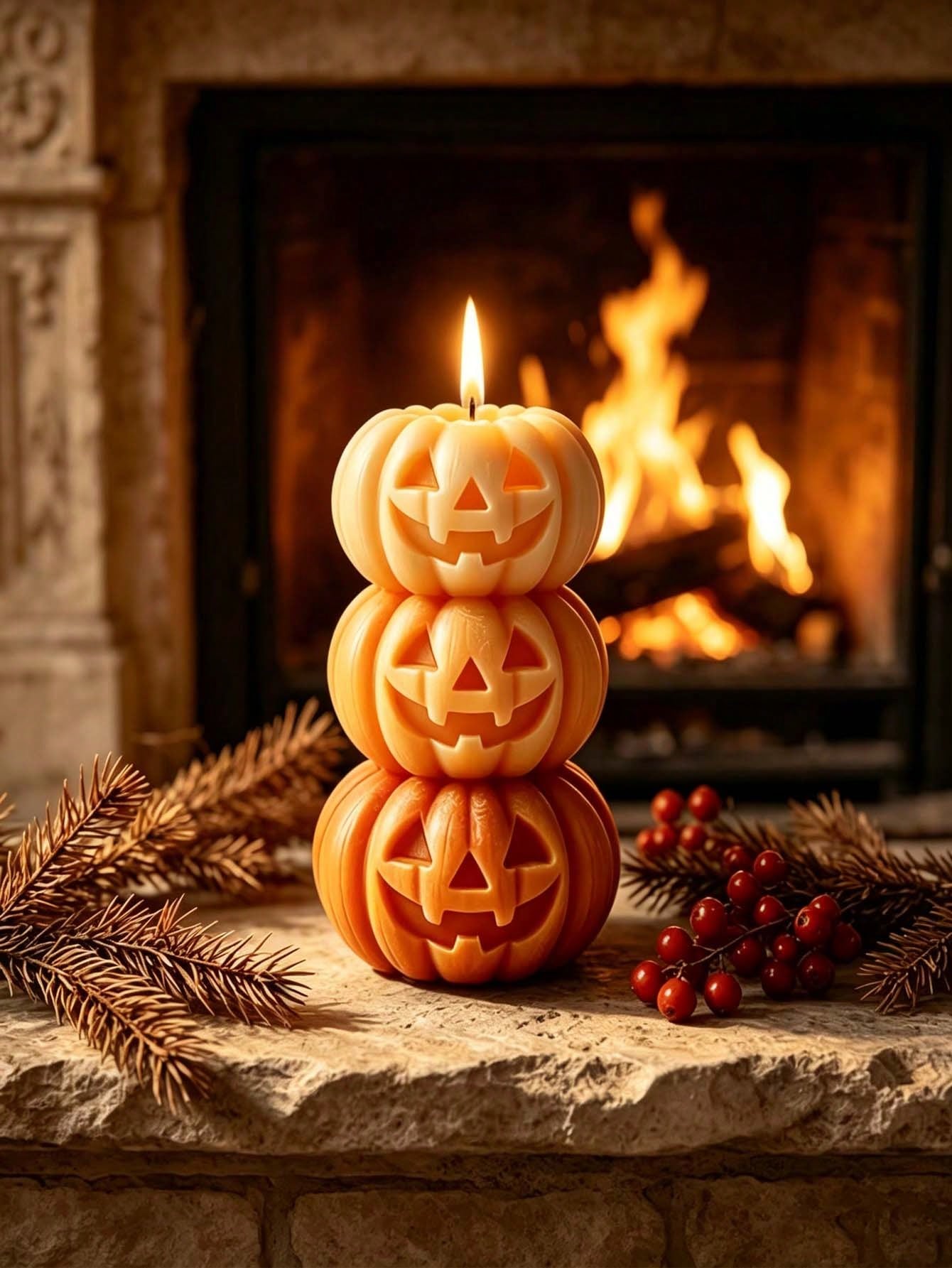 1pc Halloween 3-Layer Pumpkin  - Home Fragrance Usa 评论和价格